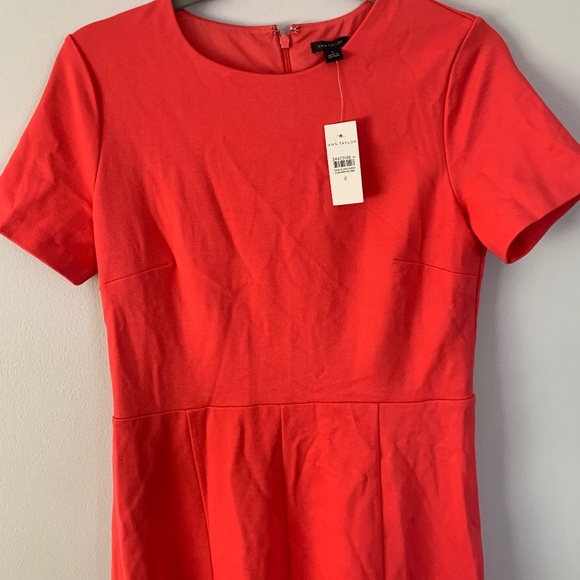 Ann Taylor Dresses & Skirts - Ann Taylor Short Sleeve dress size 8 deep Coral